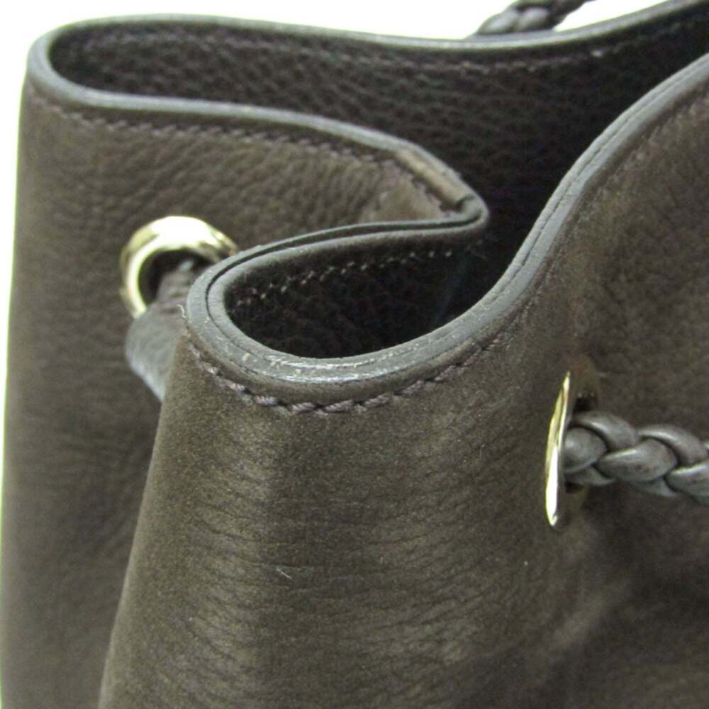 GUCCI Authentic Brown Leather Tote Bag - Picture 10 of 15